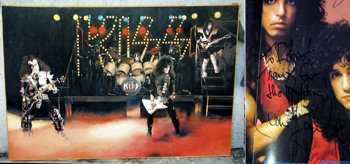Rob made this 6' tall painting for KISS and presented it to them when they were on tour